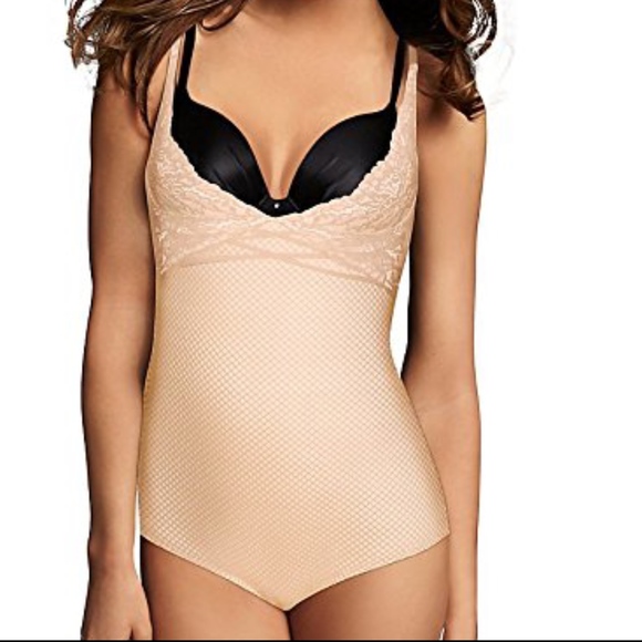 Maidenform Sexy Firm Control Lace Romper Bodybrief - Picture 1 of 8